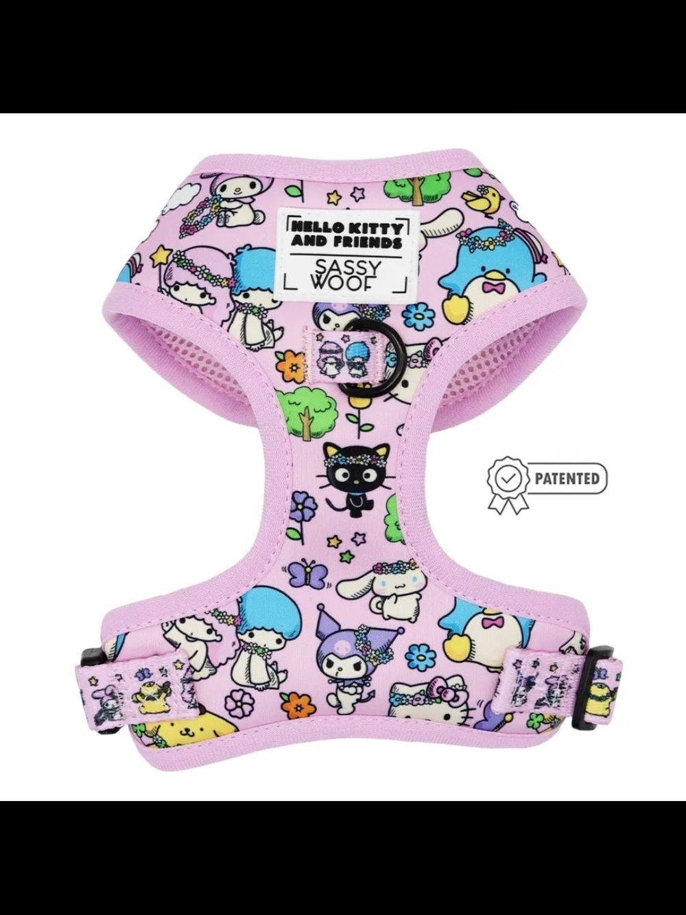 Sassy Woof Hello Kitty Harness with Friends Print